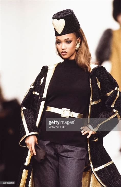 tyra banks yves saint laurent|Tyra Banks' Best Runway Moments .